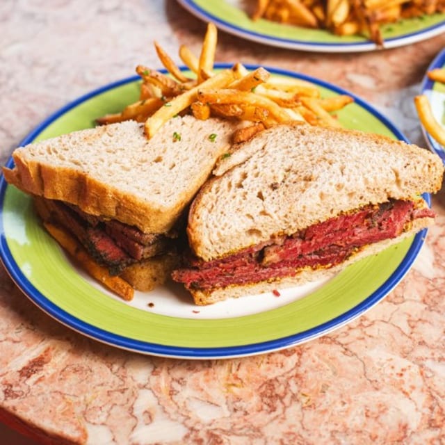 House Made Pastrami Sandwich.
